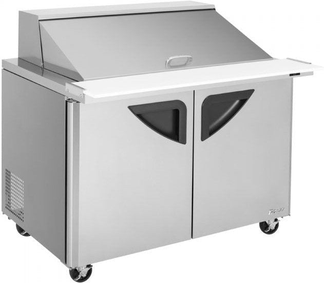 Turbo Air - 48" Mega Top Dual Sided Refrigerated Sandwich Prep Table with 2 Doors - TST-48SD-18-N (ETA 5-6 Weeks)