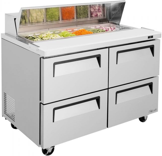 Turbo Air - 48" Refrigerated Sandwich Prep Table with 4 Drawers - TST-48SD-D4-N (ETA 5-6 Weeks)