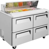 Turbo Air - 48" Refrigerated Sandwich Prep Table with 4 Drawers - TST-48SD-D4-N (ETA 5-6 Weeks)