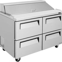 Turbo Air - 48" Refrigerated Sandwich Prep Table with 4 Drawers - TST-48SD-D4-N (ETA 5-6 Weeks)