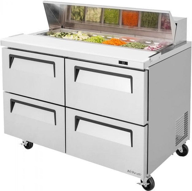 Turbo Air - 48" Refrigerated Sandwich Prep Table with 4 Drawers - TST-48SD-D4-N (ETA 5-6 Weeks)