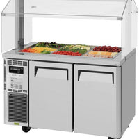 Turbo Air - 48" Stainless Steel Refrigerated Buffet Display Table With Two Solid Doors - JBT-48-N (ETA 5-6 Weeks)