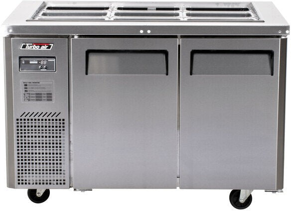 Turbo Air - 48" Stainless Steel Refrigerated Buffet Display Table With Two Solid Doors - JBT-48-N (ETA 5-6 Weeks)