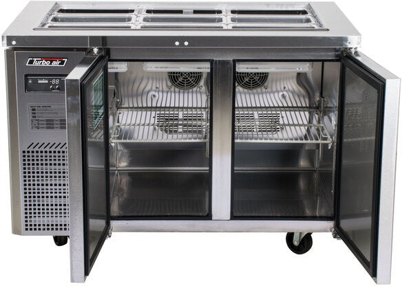 Turbo Air - 48" Stainless Steel Refrigerated Buffet Display Table With Two Solid Doors - JBT-48-N (ETA 5-6 Weeks)