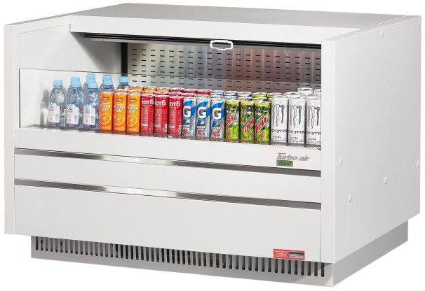 Turbo Air - 48" White Drop-In Refrigerated Open Display Case Merchandiser - TOM-48UC-W-N (ETA 5-6 Weeks)