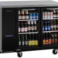 Turbo Air - 49" Narrow Back Bar Cooler with 2 Glass Doors - TBB-24-48SGD-N (ETA 5-6 Weeks)