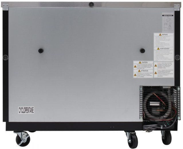 Turbo Air - 49" Narrow Back Bar Cooler with 2 Glass Doors - TBB-24-48SGD-N (ETA 5-6 Weeks)