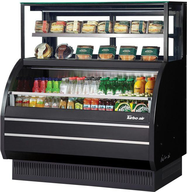 Turbo Air - 50" Black Air Curtain Combination Display Case - TOM-W-50SB-UF-N (ETA 5-6 Weeks)