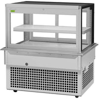 Turbo Air - 50" Square Glass Two Tiers Drop-In Refrigerated Bakery Display Case - TBP48-46FDN (ETA 5-6 Weeks)