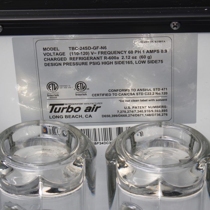 Turbo Air - 50" Super Deluxe Glass Chiller & Froster with 2 Stainless Steel Lid - TBC-50SD-GF-N (ETA 5-6 Weeks)