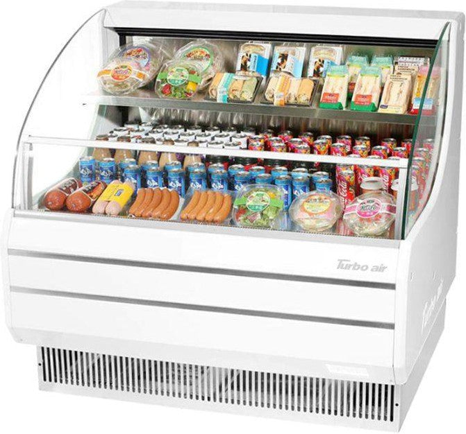 Turbo Air - 50" White Low Profile Horizontal Air Curtain Display Case - TOM-50LW-N (ETA 5-6 Weeks)