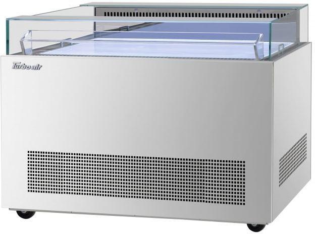 Turbo Air - 50.25" Silver Open Display Sandwich & Cheese Merchandiser - TOS-50NN-S (ETA 5-6 Weeks)