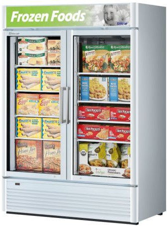 Turbo Air - 51" Full Height White 2 Swing Glass Merchandiser Door Freezer - TGF-47SDW-N (ETA 5-6 Weeks)