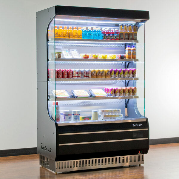 Turbo Air - 51" Full Size Black Refrigerated Air Curtain Merchandiser - TOM-50B-N (ETA 5-6 Weeks)