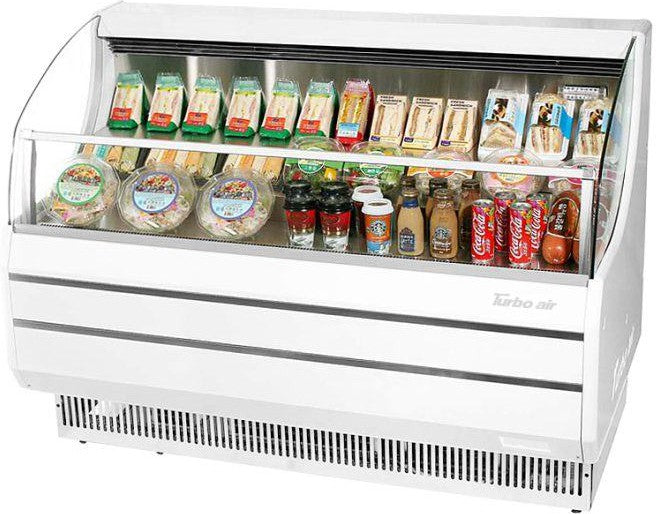Turbo Air - 51" Slim Line White Dual Service Refrigerated Open Display Merchandiser - TOM-50SW-N (ETA 5-6 Weeks)