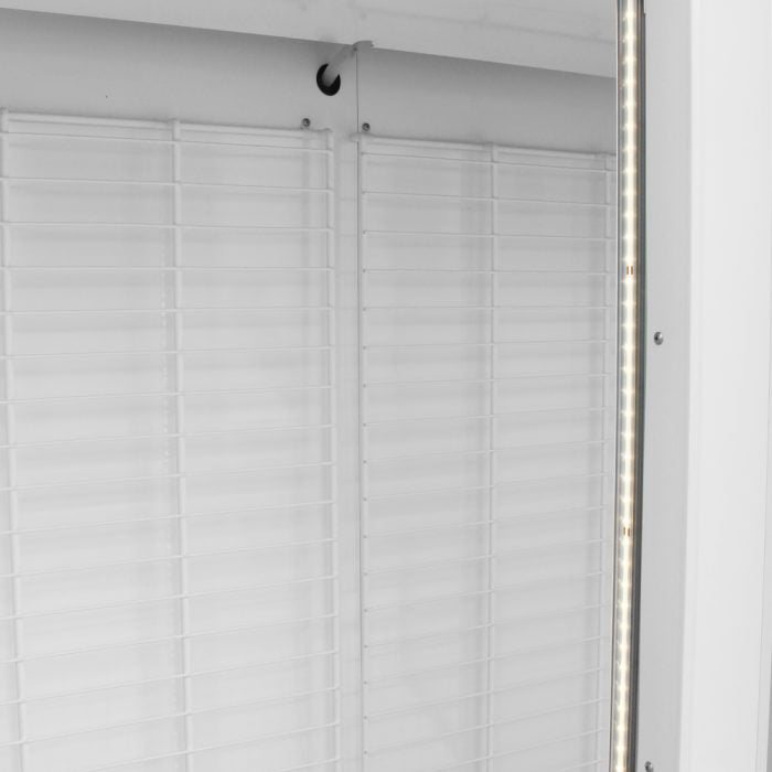 Turbo Air - 54.6" White Two-Section Standard Glass Door Ice Merchandiser - TGIM-49W-N (ETA 5-6 Weeks)