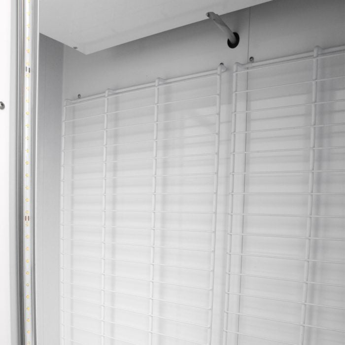 Turbo Air - 54.6" White Two-Section Standard Glass Door Ice Merchandiser - TGIM-49W-N (ETA 5-6 Weeks)