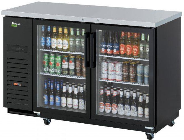 Turbo Air - 59" Back Bar Cooler with 2 Glass Doors - TBB-2SGD-N (ETA 5-6 Weeks)