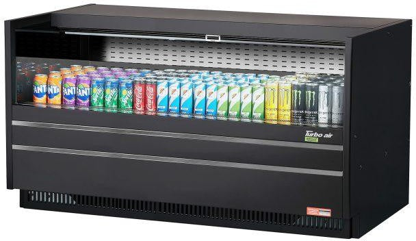 Turbo Air - 60" Black Drop-In Refrigerated Open Display Case Merchandiser - TOM-60UC-B-N (ETA 5-6 Weeks)