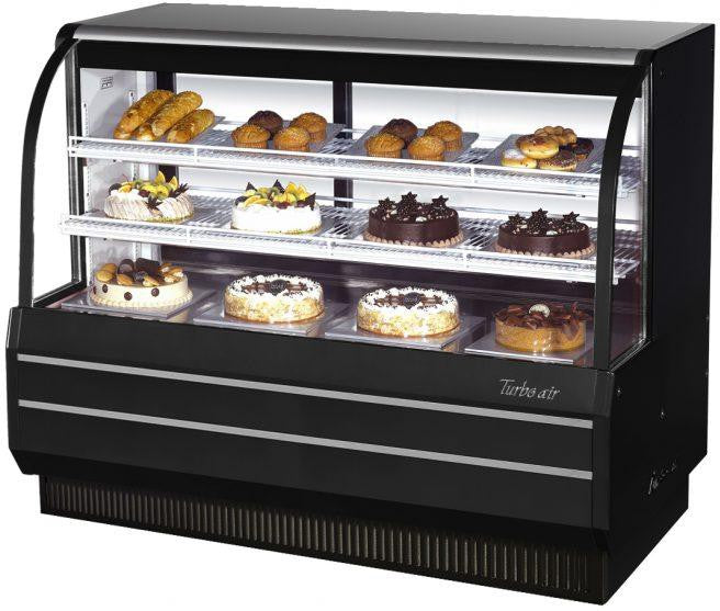 Turbo Air - 60" Black European Curved Glass Refrigerated Bakery Display Case - TCGB-60-B-N (ETA 5-6 Weeks)