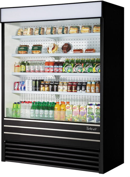 Turbo Air - 60" Black Vertical Air Curtain Merchandiser - TOM-60EB-N (ETA 5-6 Weeks)