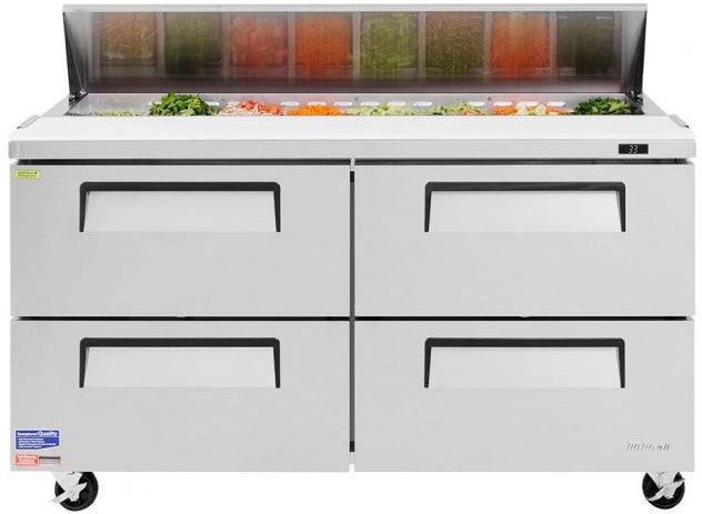 Turbo Air - 60" Refrigerated Sandwich Prep Table with 4 Drawers - TST-60SD-D4-N (ETA 5-6 Weeks)