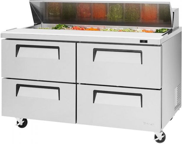 Turbo Air - 60" Refrigerated Sandwich Prep Table with 4 Drawers - TST-60SD-D4-N (ETA 5-6 Weeks)