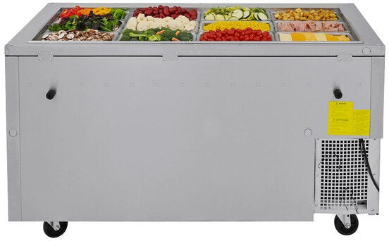 Turbo Air - 60" Stainless Steel Refrigerated Buffet Display Table With Two Solid Doors - JBT-60-N (ETA 5-6 Weeks)