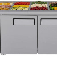 Turbo Air - 60" Stainless Steel Refrigerated Buffet Display Table With Two Solid Doors - JBT-60-N (ETA 5-6 Weeks)