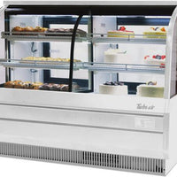 Turbo Air - 60" White Curved Glass Dual Dry / Refrigerated Bakery Display Case - TCGB-60CO-W-N (ETA 5-6 Weeks)