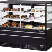 Turbo Air - 60" White Straight Front Refrigerated (Right Side) & Dry (Left Side) Combination Bakery Display Case - TCGB-60UF-CO-W-N (ETA 5-6 Weeks)