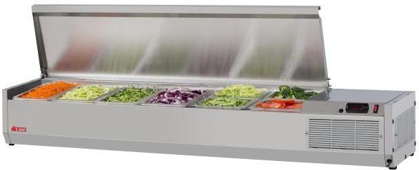Turbo Air - 60.25" E-Line Silver Countertop Salad Table - CTST-1500-N (ETA 5-6 Weeks)