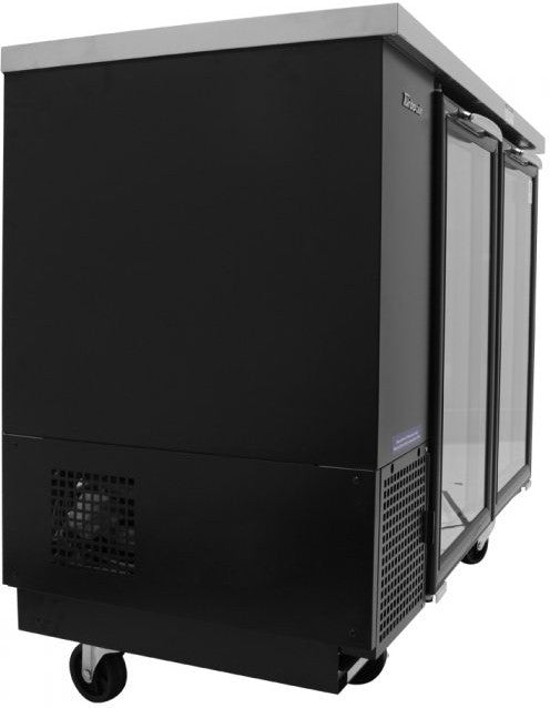 Turbo Air - 61" Narrow Back Bar Cooler with 2 Black Glass Doors - TBB-24-60SGD-N (ETA 5-6 Weeks)