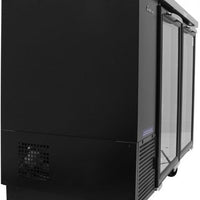 Turbo Air - 61" Narrow Back Bar Cooler with 2 Black Glass Doors - TBB-24-60SGD-N (ETA 5-6 Weeks)