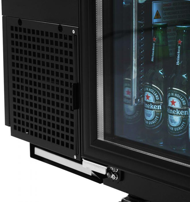 Turbo Air - 61" Narrow Back Bar Cooler with 2 Black Glass Doors - TBB-24-60SGD-N (ETA 5-6 Weeks)