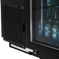 Turbo Air - 61" Narrow Back Bar Cooler with 2 Black Glass Doors - TBB-24-60SGD-N (ETA 5-6 Weeks)