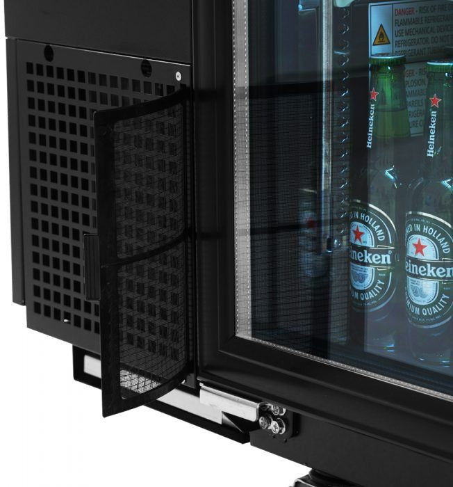 Turbo Air - 61" Narrow Back Bar Cooler with 2 Black Glass Doors - TBB-24-60SGD-N (ETA 5-6 Weeks)