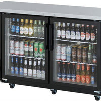 Turbo Air - 61" Narrow Back Bar Cooler with 2 Black Glass Doors - TBB-24-60SGD-N (ETA 5-6 Weeks)