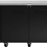 Turbo Air - 61" Narrow Back Bar Cooler with 2 Black Solid Doors - TBB-24-60SBD-N6 (ETA 5-6 Weeks)