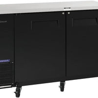 Turbo Air - 61" Narrow Back Bar Cooler with 2 Black Solid Doors - TBB-24-60SBD-N6 (ETA 5-6 Weeks)
