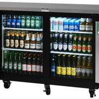 Turbo Air - 61" Narrow Back Bar Cooler with 2 Black Solid Doors - TBB-24-60SBD-N6 (ETA 5-6 Weeks)