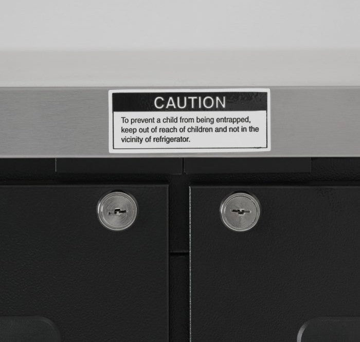 Turbo Air - 61" Narrow Back Bar Cooler with 2 Black Solid Doors - TBB-24-60SBD-N6 (ETA 5-6 Weeks)