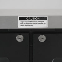 Turbo Air - 61" Narrow Back Bar Cooler with 2 Black Solid Doors - TBB-24-60SBD-N6 (ETA 5-6 Weeks)