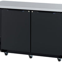 Turbo Air - 61" Narrow Back Bar Cooler with 2 Black Solid Doors - TBB-24-60SBD-N6 (ETA 5-6 Weeks)