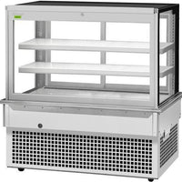 Turbo Air - 61.75" Silver Square Glass Three Tiers Drop-In Refrigerated Bakery Display Case - TBP60-54FDN (ETA 5-6 Weeks)