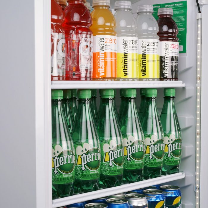 Turbo Air - 62.75" White Refrigerated Glass Door Merchandiser with LED Lighting - TGM-11RV-N6 (ETA 5-6 Weeks)