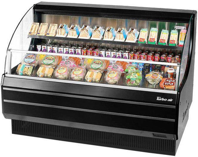 Turbo Air - 63.25" Medium Black Air Curtain Merchandiser - TOM-60MB-N (ETA 5-6 Weeks)