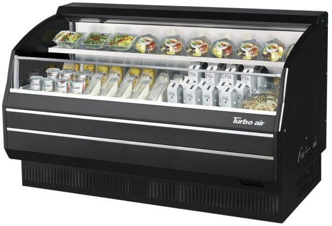 Turbo Air - 63.4" Silver Low Profile Horizontal Open Display Merchandiser With 1 Adjustable Shelves - TOM-60LB-SP(-A)-N (ETA 5-6 Weeks)