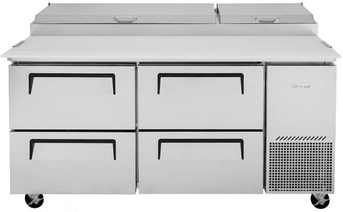 Turbo Air - 67" Pizza Prep Table with 4 Drawers - TPR-67SD-D4-N (ETA 5-6 Weeks)