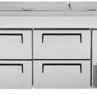 Turbo Air - 67" Pizza Prep Table with 4 Drawers - TPR-67SD-D4-N (ETA 5-6 Weeks)